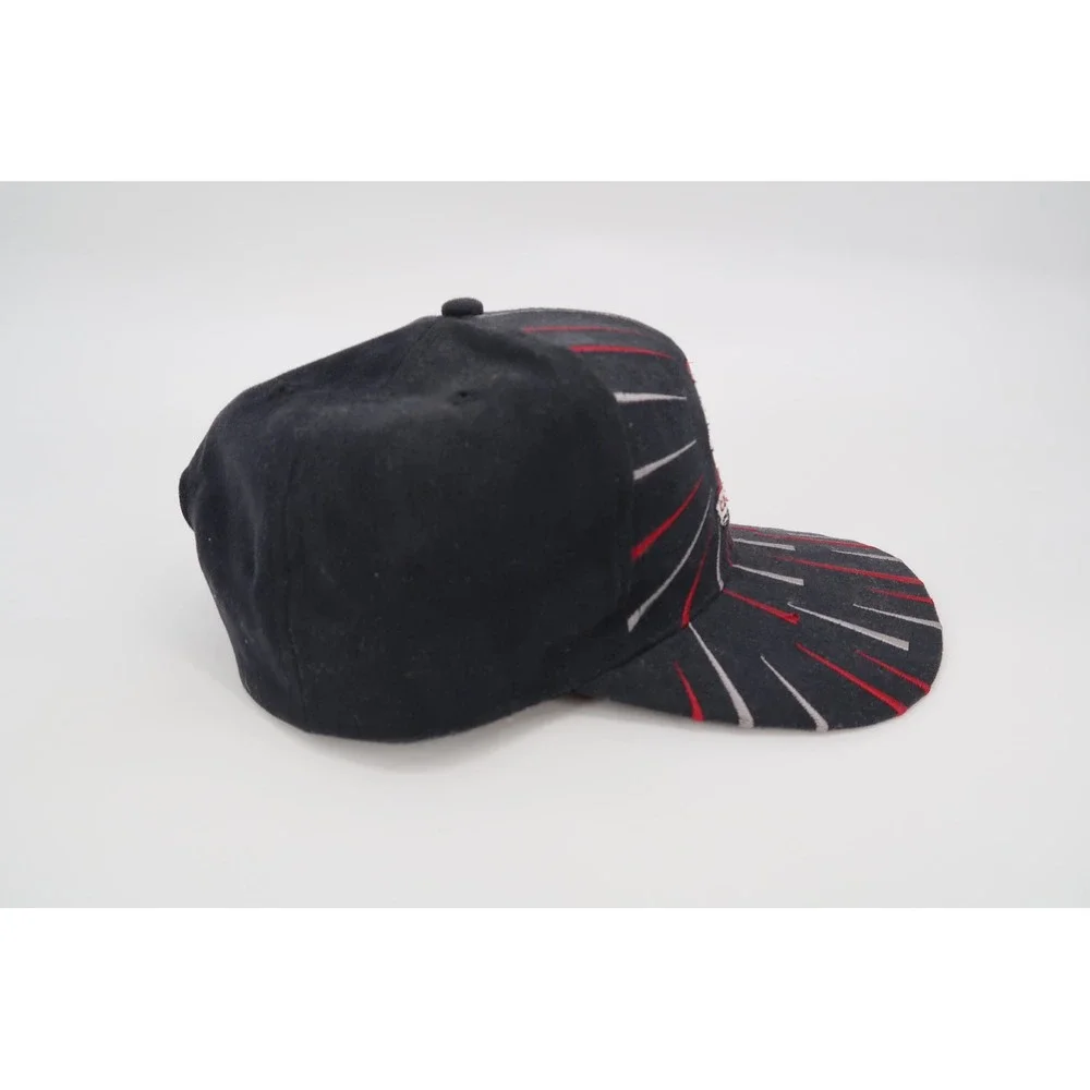 Vintage Alabama Crimson Tide Hat Mens Black Red Sunburst Snapback Cap Radiating